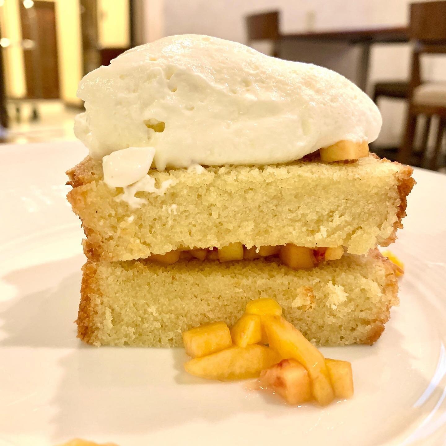 There's still time to try out the Almond Cake with Fresh Peaches at @il_palio. This dish was created in partnership with @ncartmuseum to celebrate Bacchus, the god of agriculture and wine. It will be available at the restaurant now through Sept. 15th