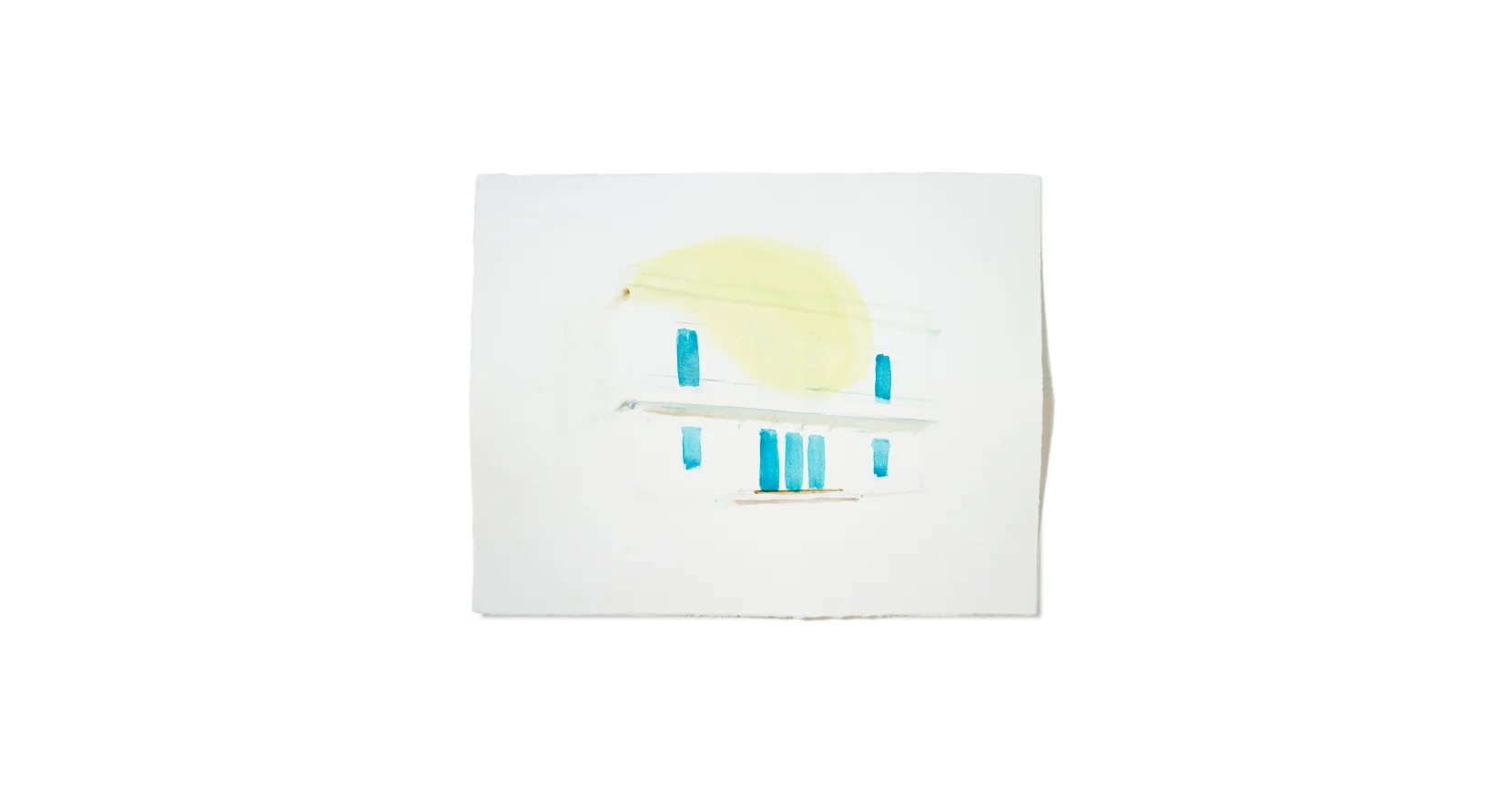   Elizabethkirche : 2014, Watercolor on Paper, 20" x 26" 