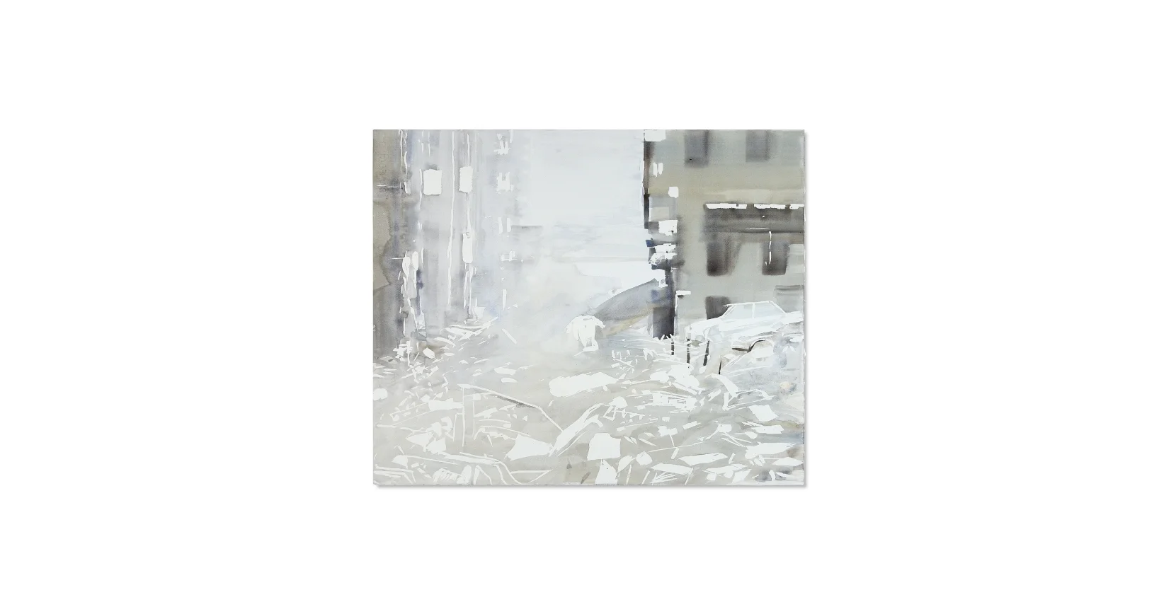   Corner Left : 2008, Watercolor on Paper, 22" x 28" 