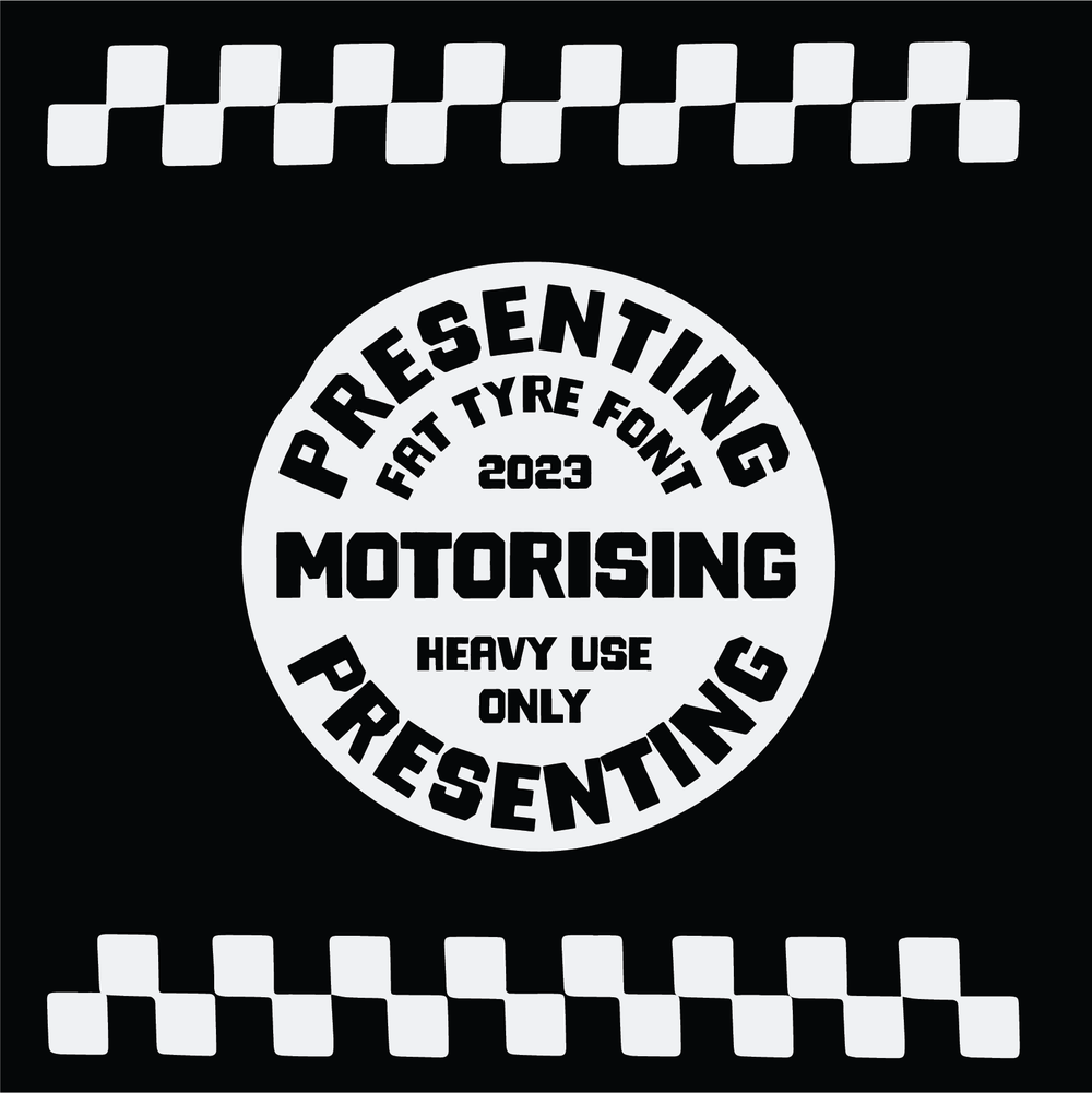 MOTORISING FONT — Fried Cactus Studio