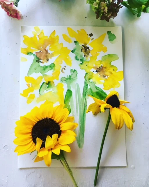 Sunflowers always remind me of late summer.