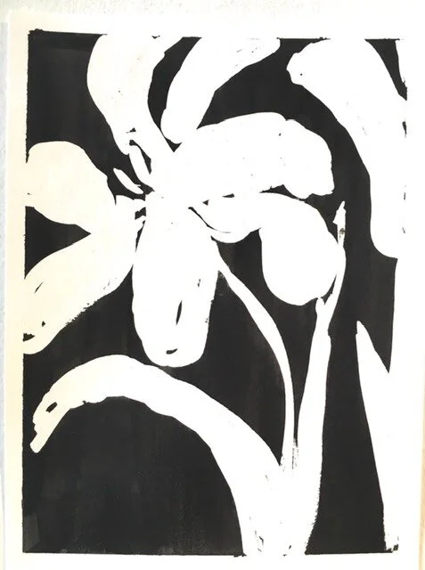 Black and White Tulips Monochromantic