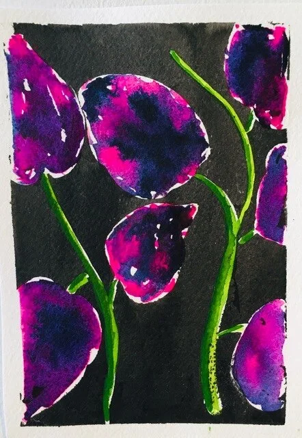 Colorful Monochromatic Watercolor