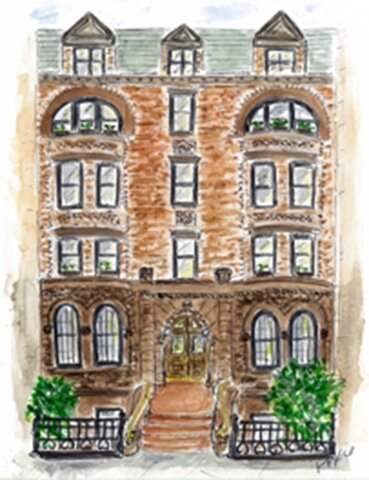 Custom Brownstone Portrait