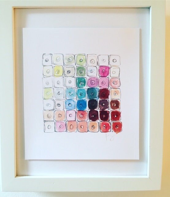 Art Print - Nail polish Print