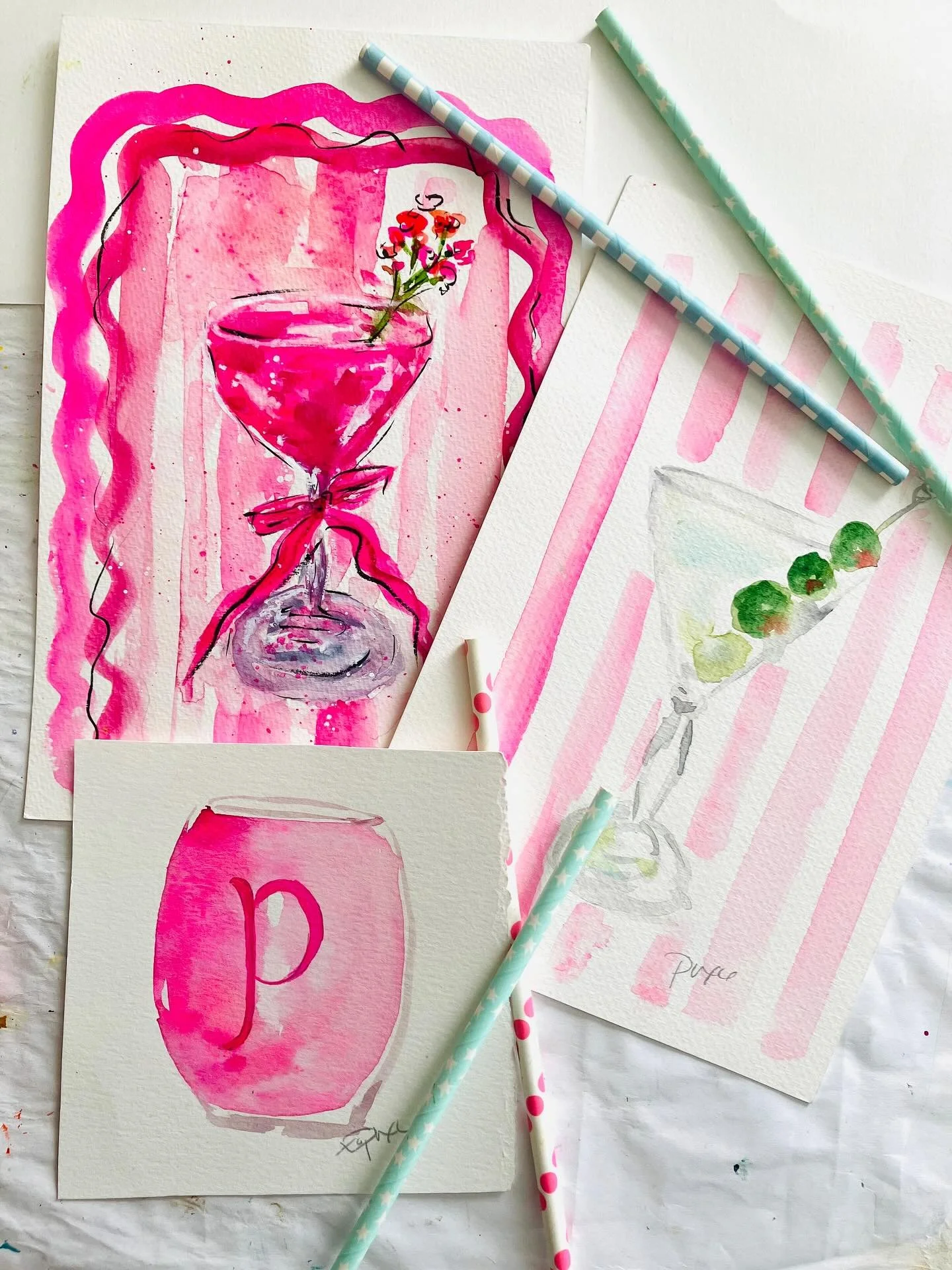 Pink cocktails blooms. All listed on my website. Reserve your custom art  date on my custom calendar. Send a message.
Local Haverhill area friends 2 local markets coming up. November 12 and December 5. Always send a message to order or with any ques