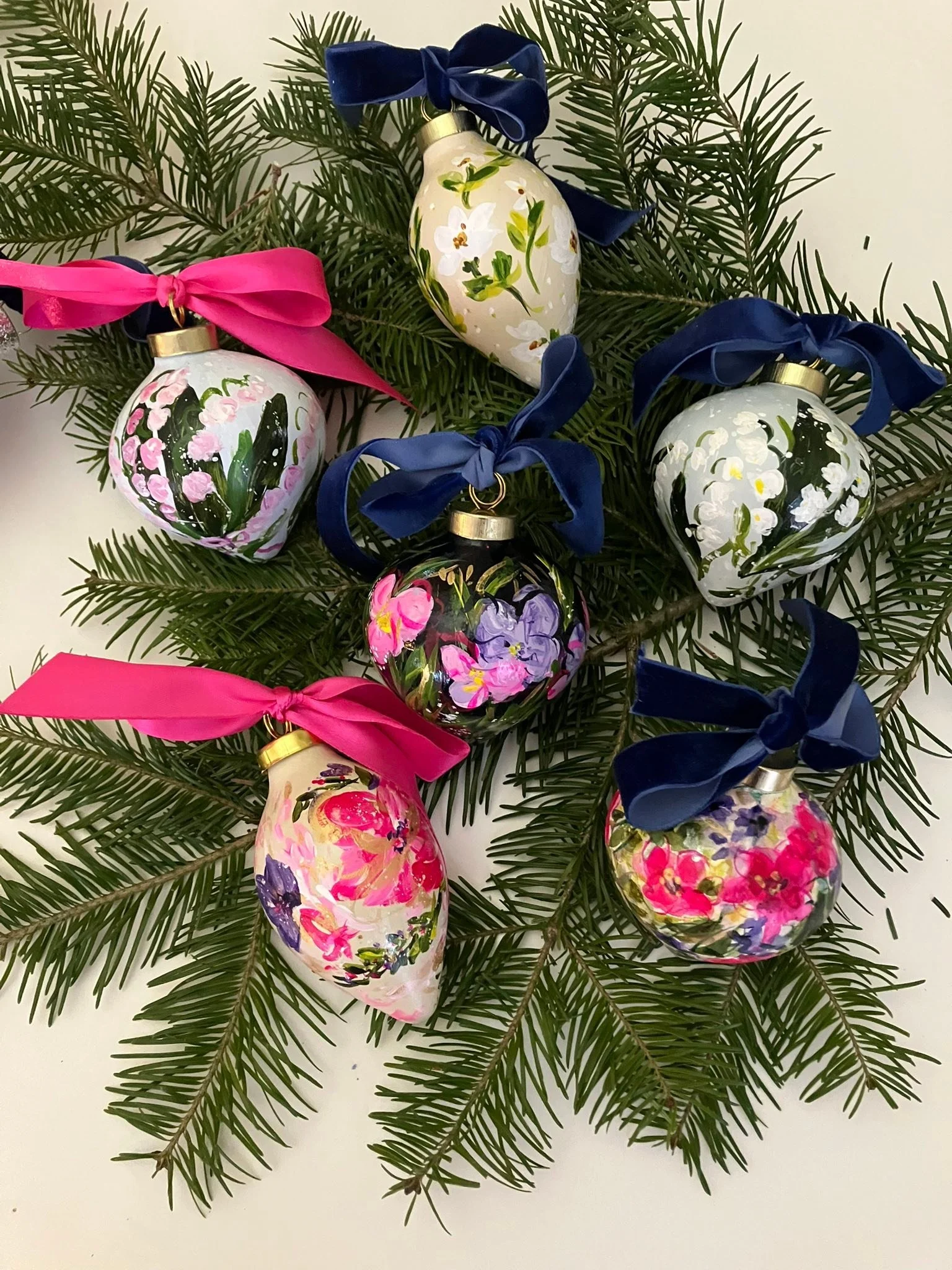 A few ornaments I&rsquo;ve made this season.