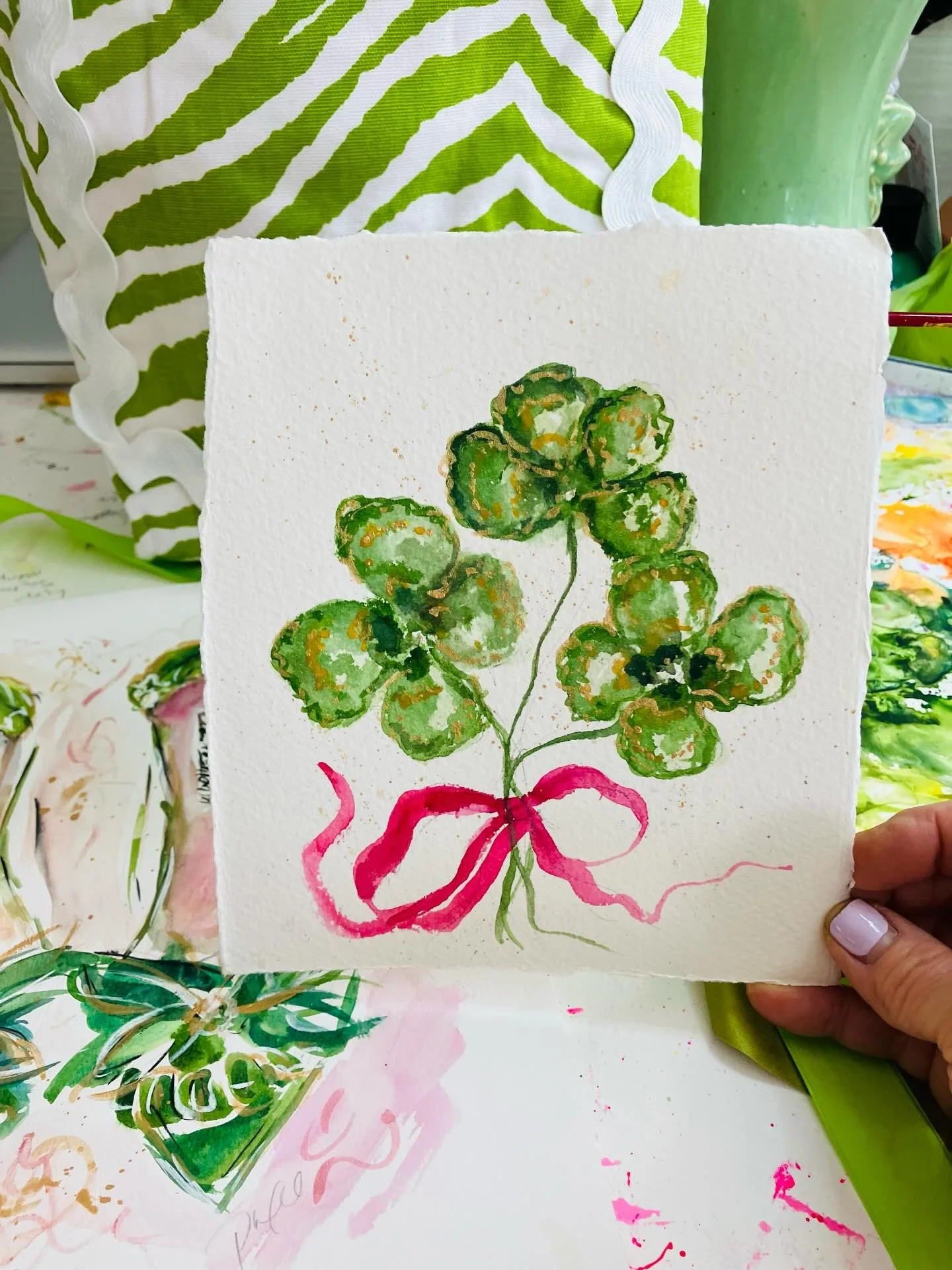 Feeling lucky,🍀 happy saint pats day