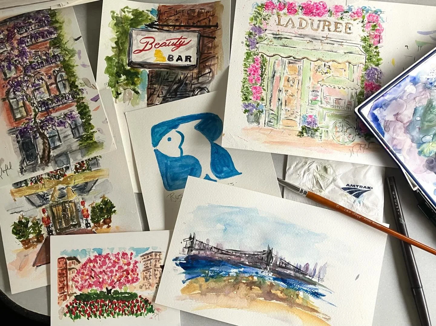 When I visit nyc now it&rsquo;s about seeing Georgia,  our old favorite places, fun signage, discovering new places and now meeting my new grand neice who is visiting from Paris!!