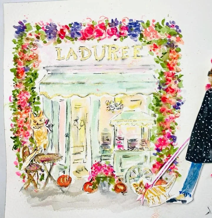 Sunny and strutting to @ladureeus