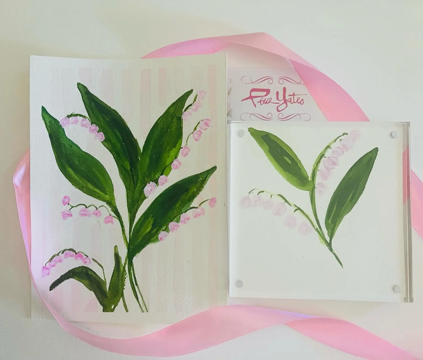 May birth month flower-Lily of the valley. Mine are just starting to bloom in my garden. A few more days.