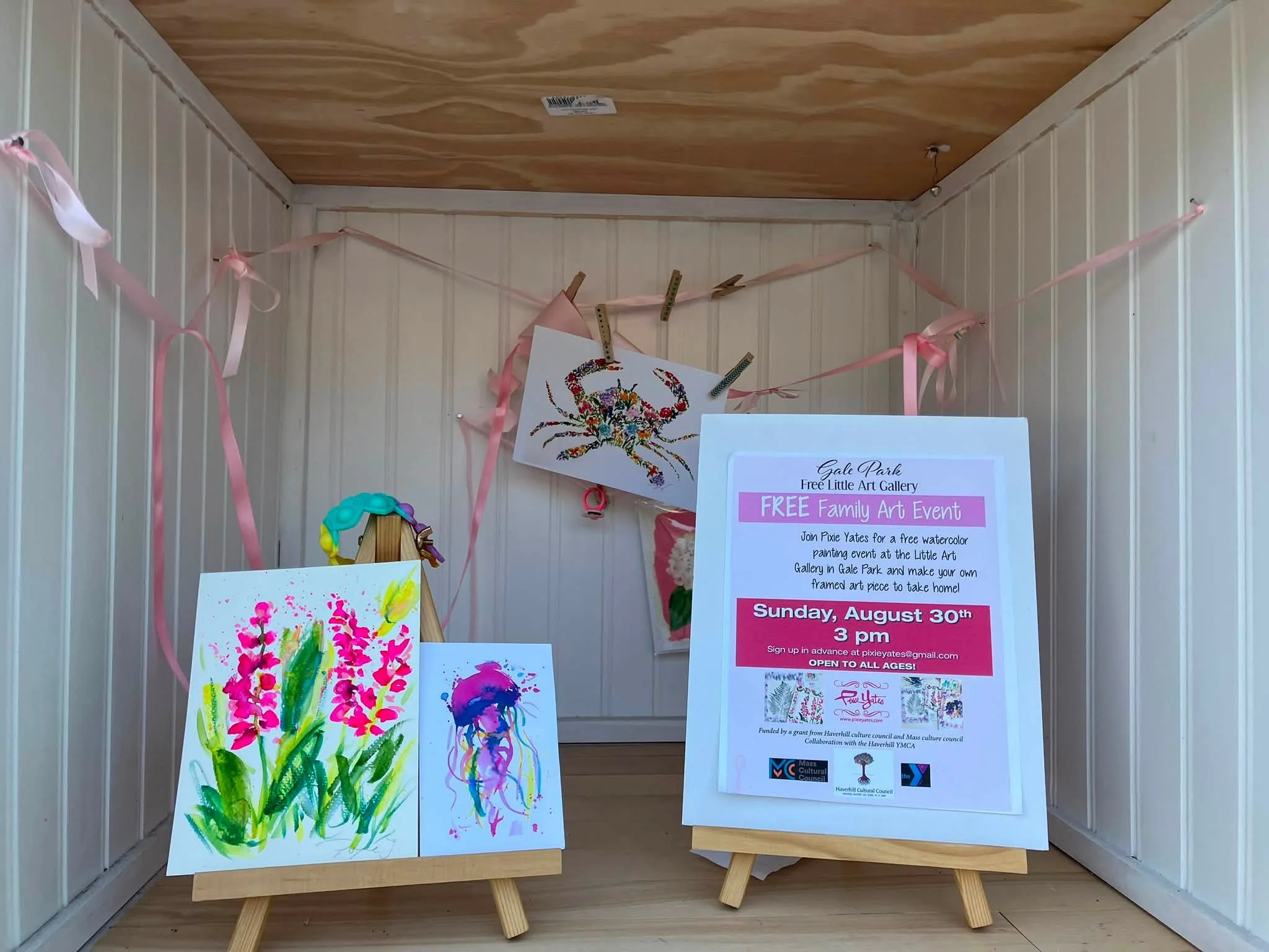 Merrimack Valley, MA friends. Save the date.  August 30th at the Gale park free little art gallery I will be hosting a free family art community event. Thank you @haverhillculturalcouncil  and @masscultural for making this possible. And to the @havym