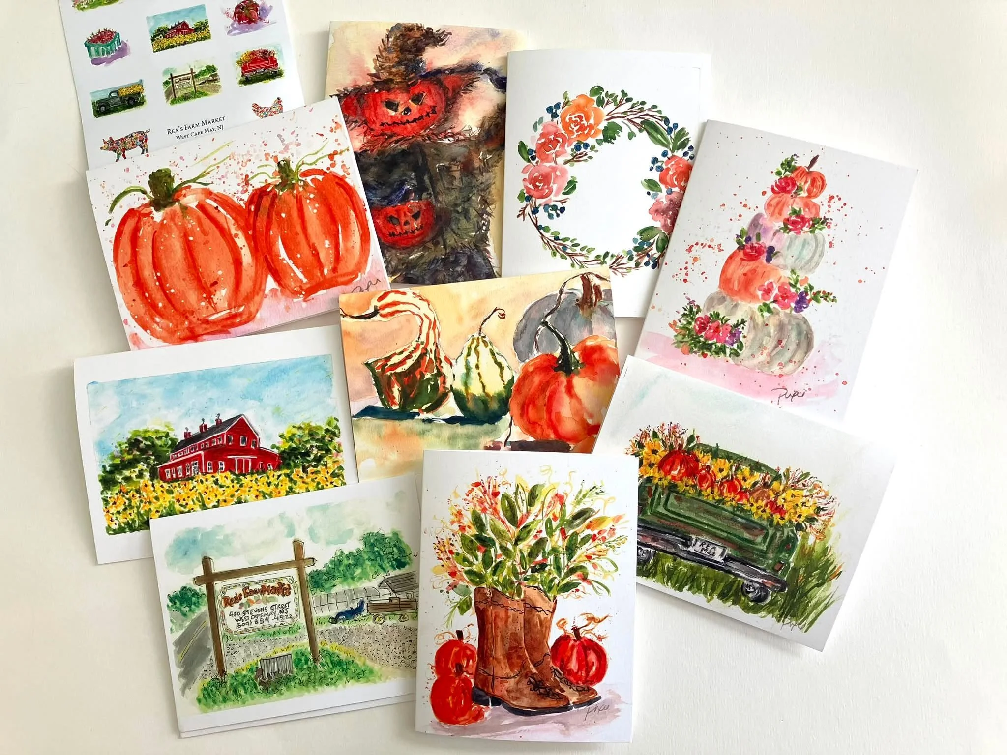 Fall harvest notecards are on the way to Rea's Farm Market just in time for this weekends Harvest Fair.