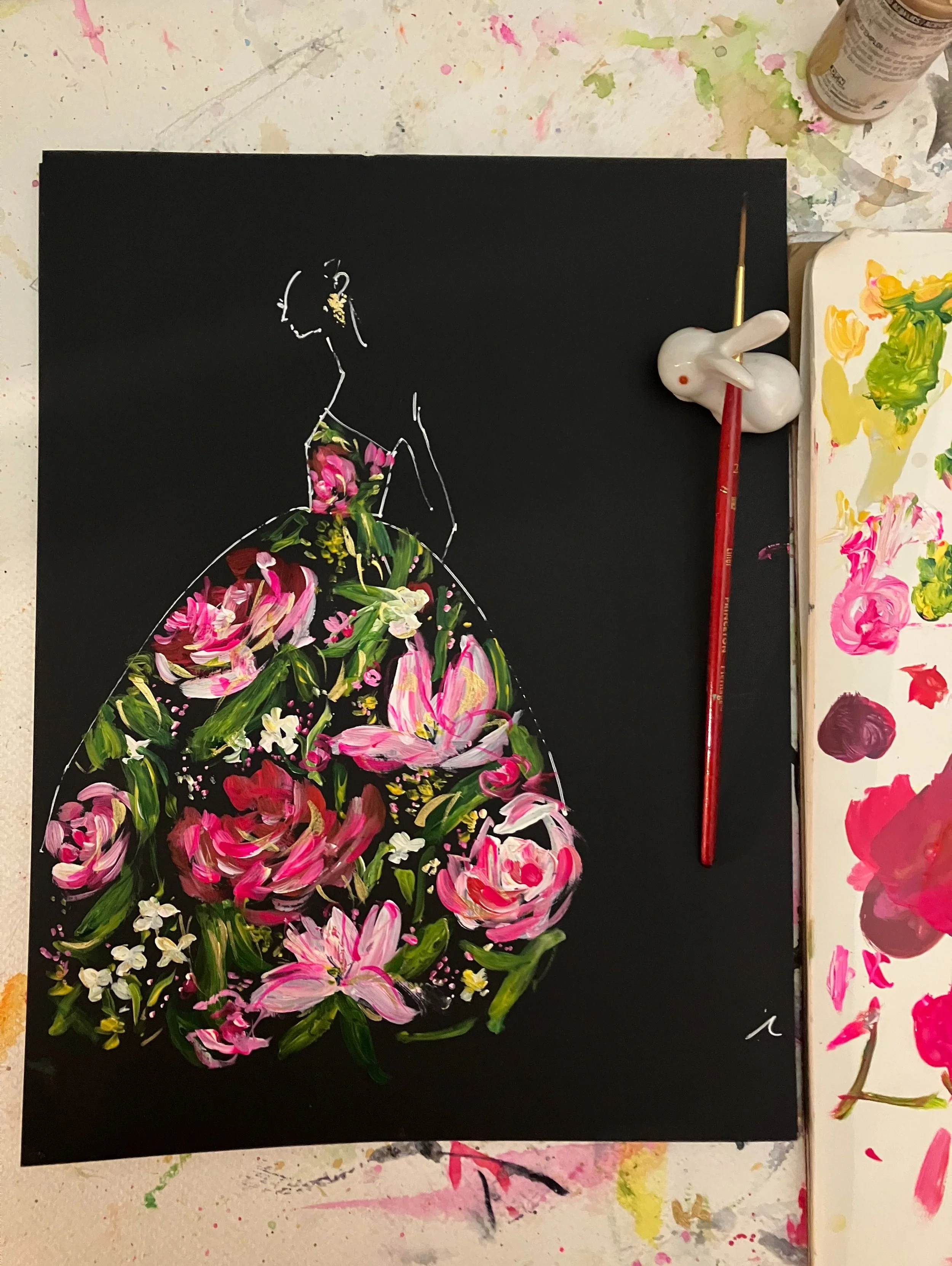 Flowers before the storm  #paintclubsa