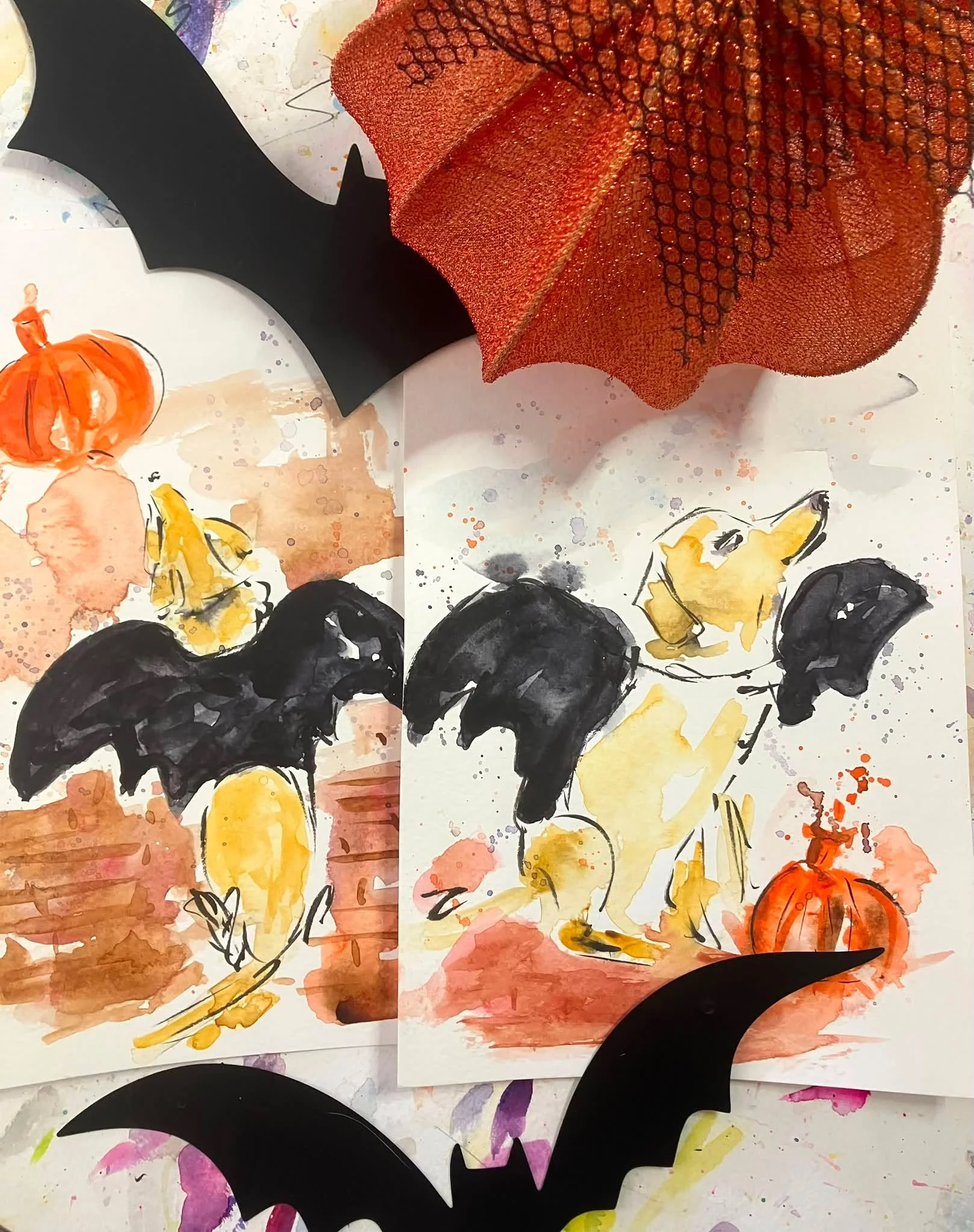 Bat dog seen in Newburyport at witches night out.