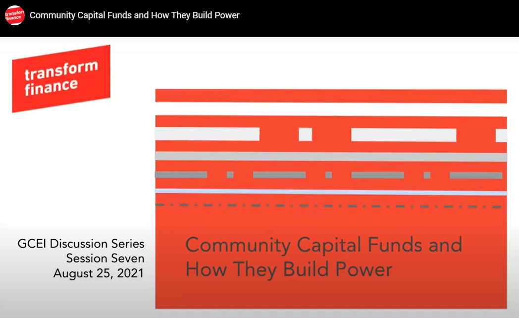 Community Capital Funds and How They Build Power
