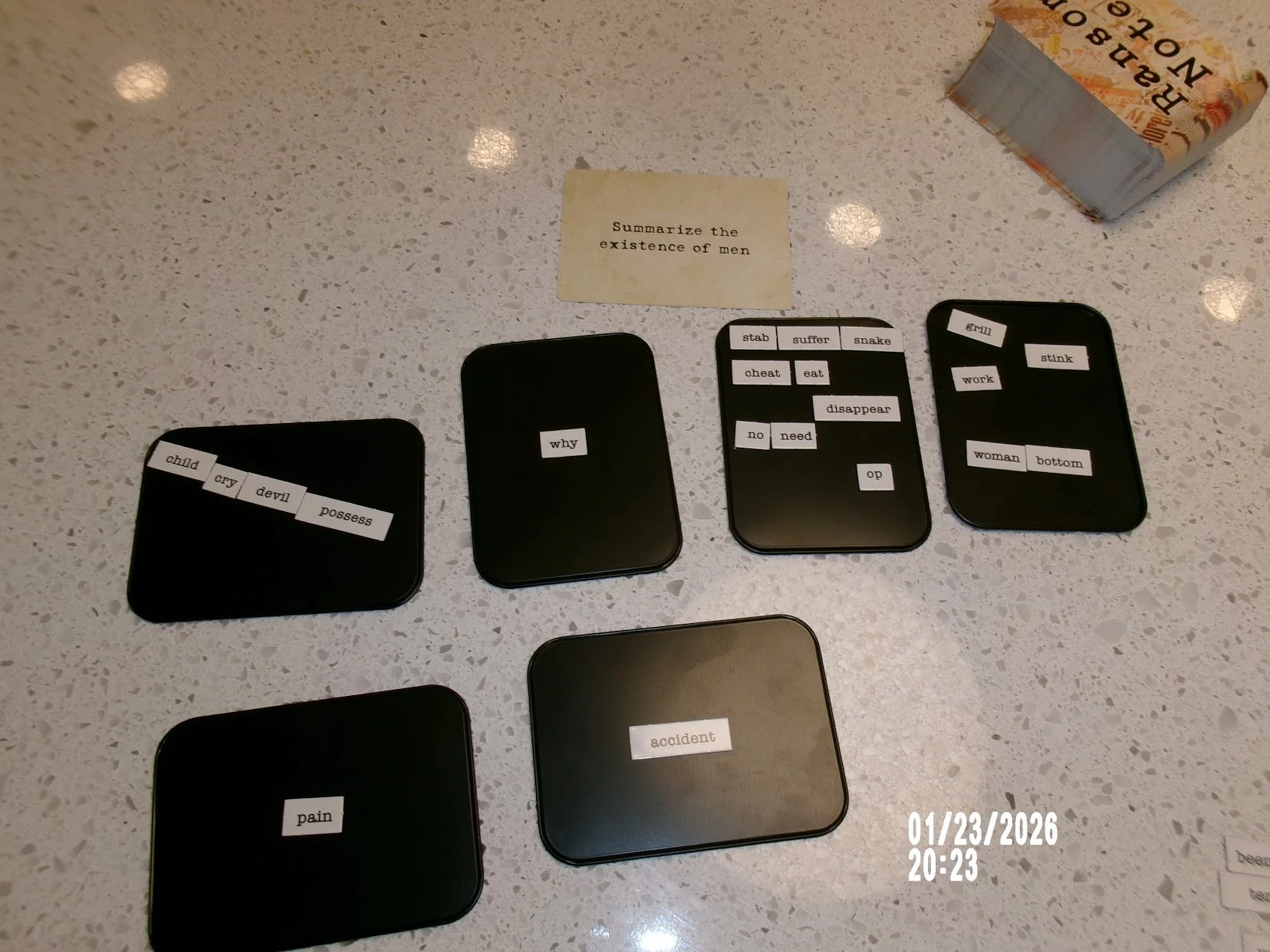 Ransom Notes, Game Night - January 23rd, 2026