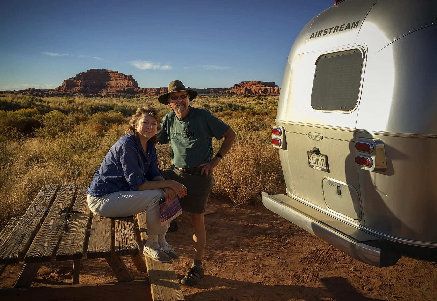 Richard & Christine Olsenius at the Outpost, Canyonlands, Utah