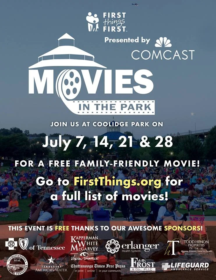 Movies in the Park Saturday, July 14th, from 8:30 - 11:30 @ Coolidge Park