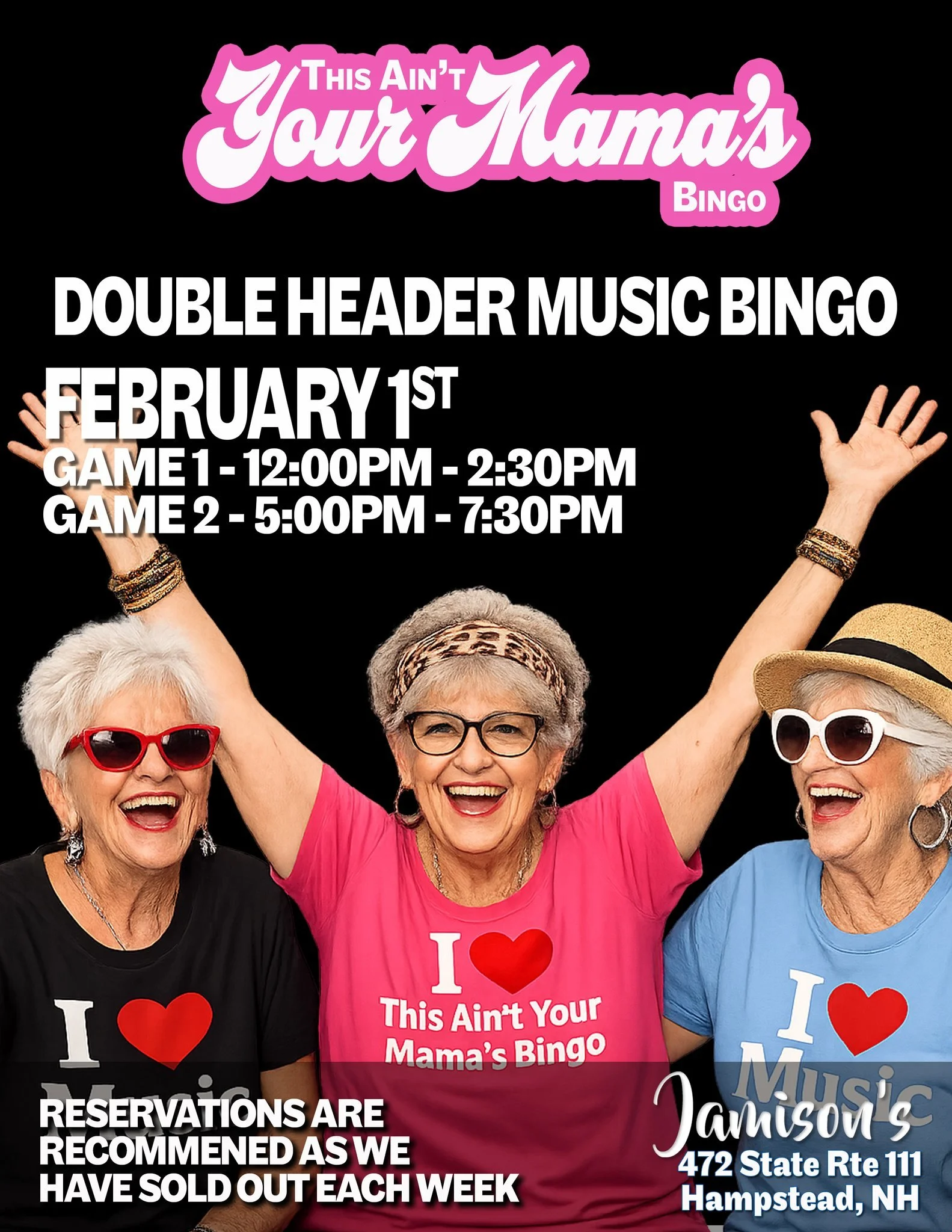 Jamison's Music Bingo by This Ain’t Your Mama’s Bingo