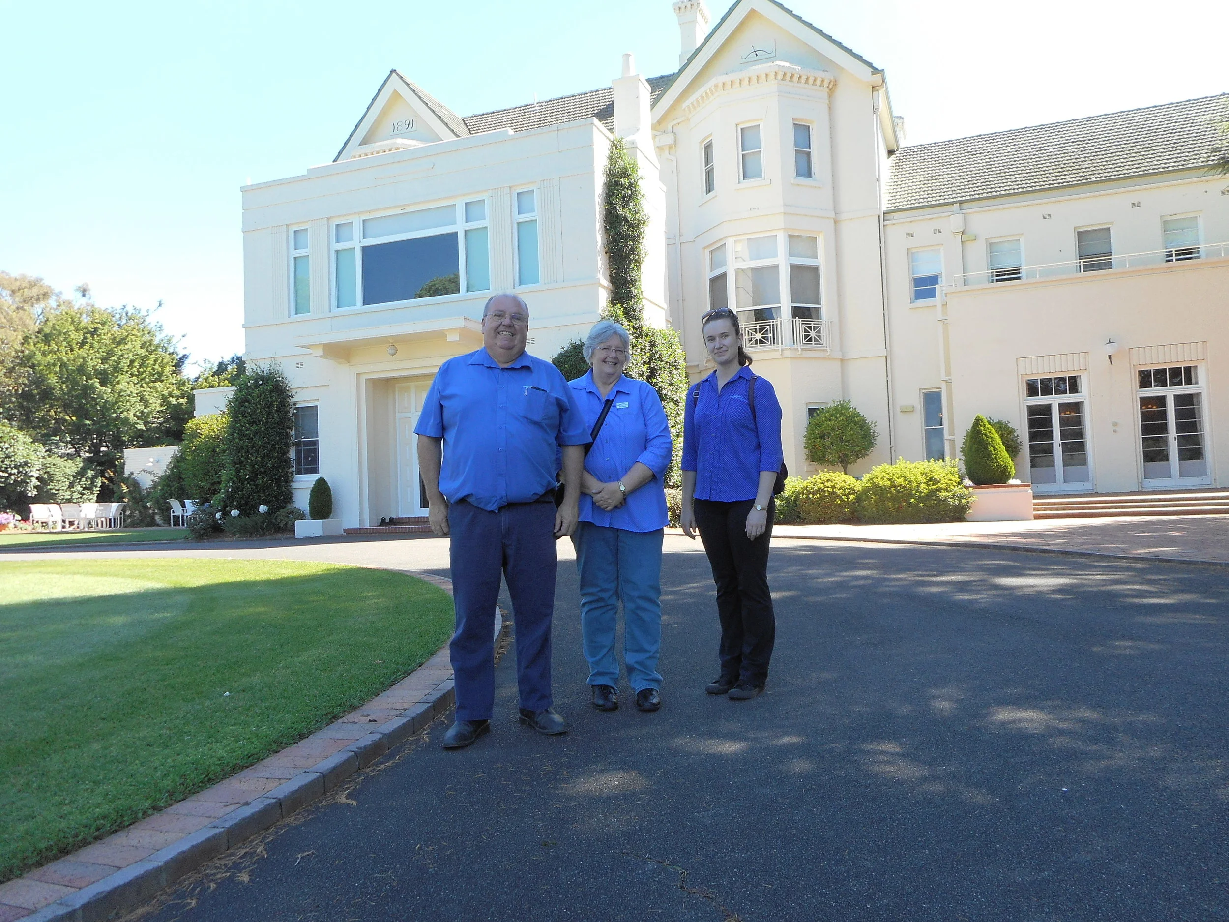 Tim,Sharon and Samantha at Government House Canberra
