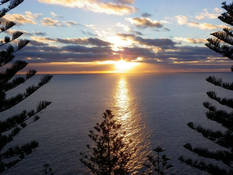 Sunset at the Fish Fry, Norfolk Island