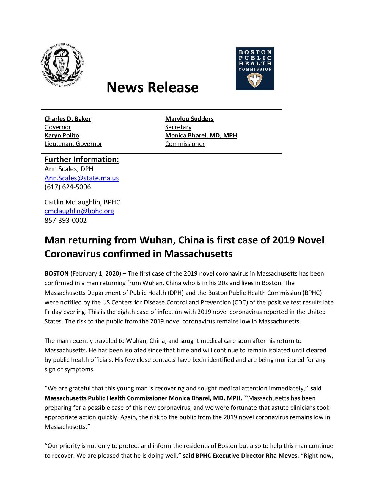 2020-02-01 Man returning from Wuhan China is first case of 2019 Novel Coronavirus confirmed in Massachusetts-page-001.jpg