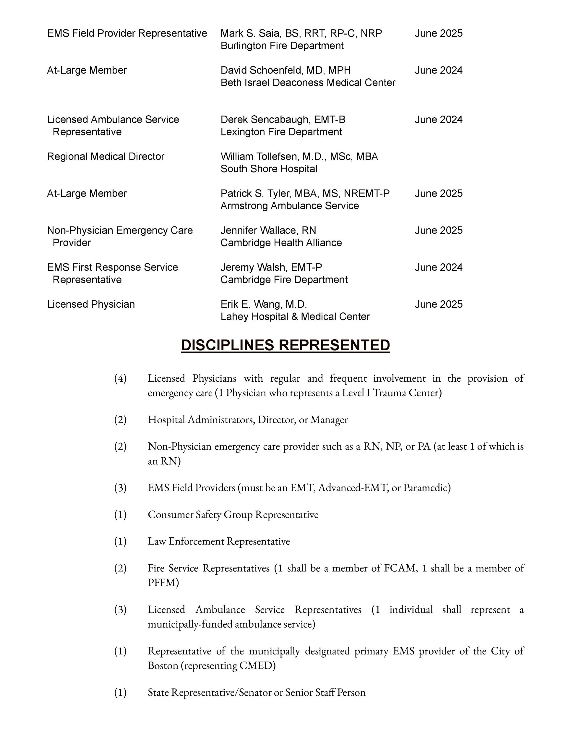 Region IV Board of Directors — MBEMSC