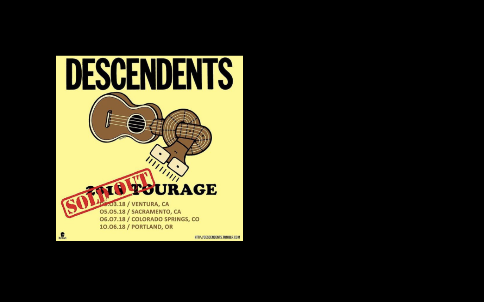 We’re hitting the road with Descendents again and A Wilhelm Scream. Portland is sold out, but you can still catch Spokane and Seattle. Get tickets