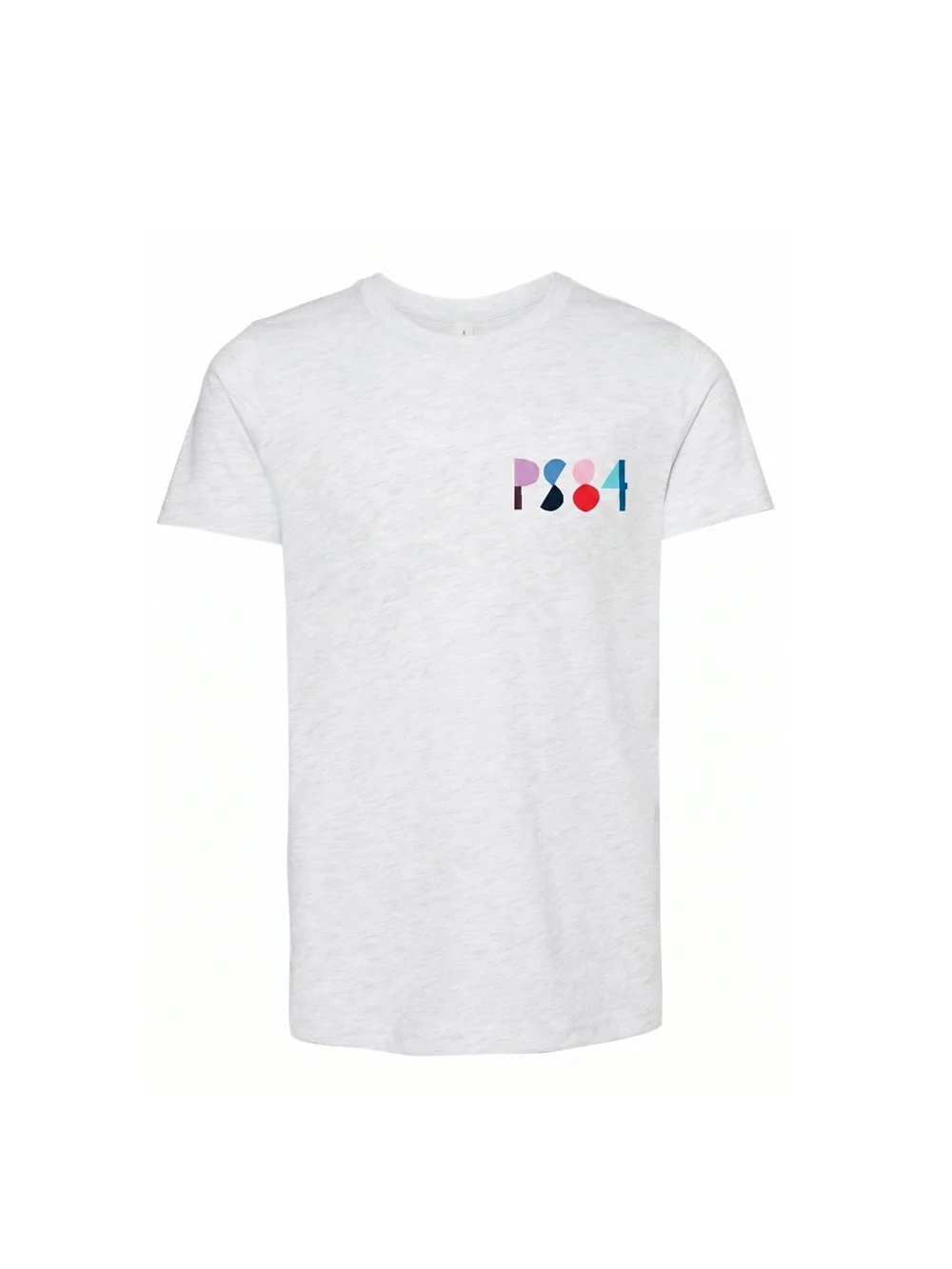 Adult:Youth PS84 Block Logo Tee_Ash.jpg