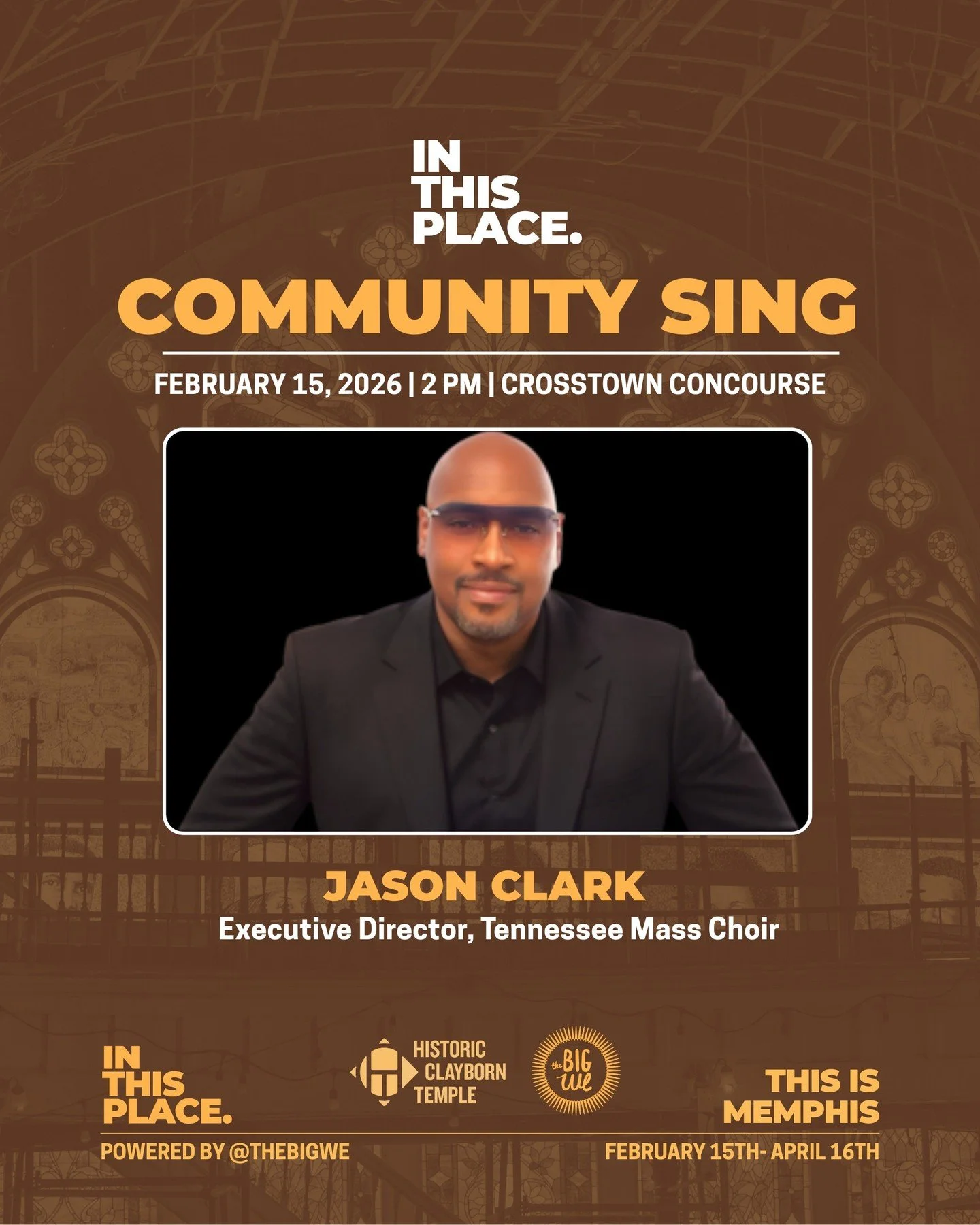 Who's ready to sing with the Tennessee Mass Choir?👀

Community sing is right around the corner! This year, we will be led by @itsjasonclark and members of the @tnmasschoir! You don't need experience or even a great singing voice- just come and lift 