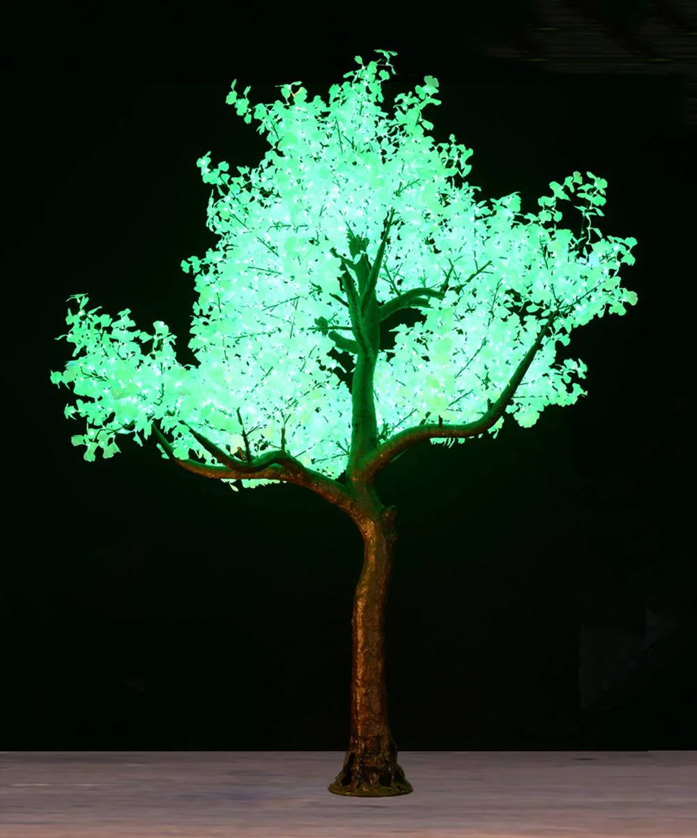 17Ft Skyline *available in January 2020 The Skyline is the Premium tree for lighting large venues. They are ideal for stadiums, large convention centers and hotel atriums creating an impactful impression and spreading light into large areas. The tree is 17feet tall and 13 feet in diameter. it has 4160 leds on 65 branches and can be dimmed with a dimmer switch if desired. colors available for hire: warm white, pure white, red, blue, green, yellow, purple, cyan and multi color.
