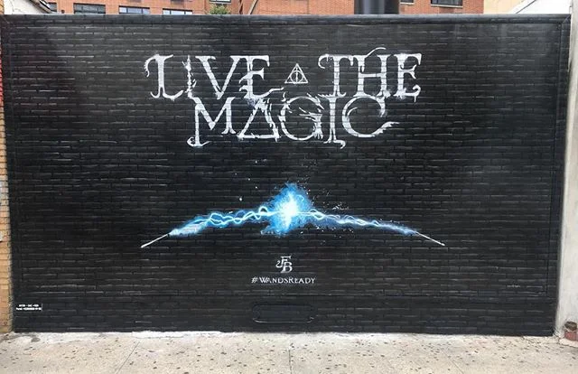 ⬛️🔮.. #handpainted #advertising #nyc #mural