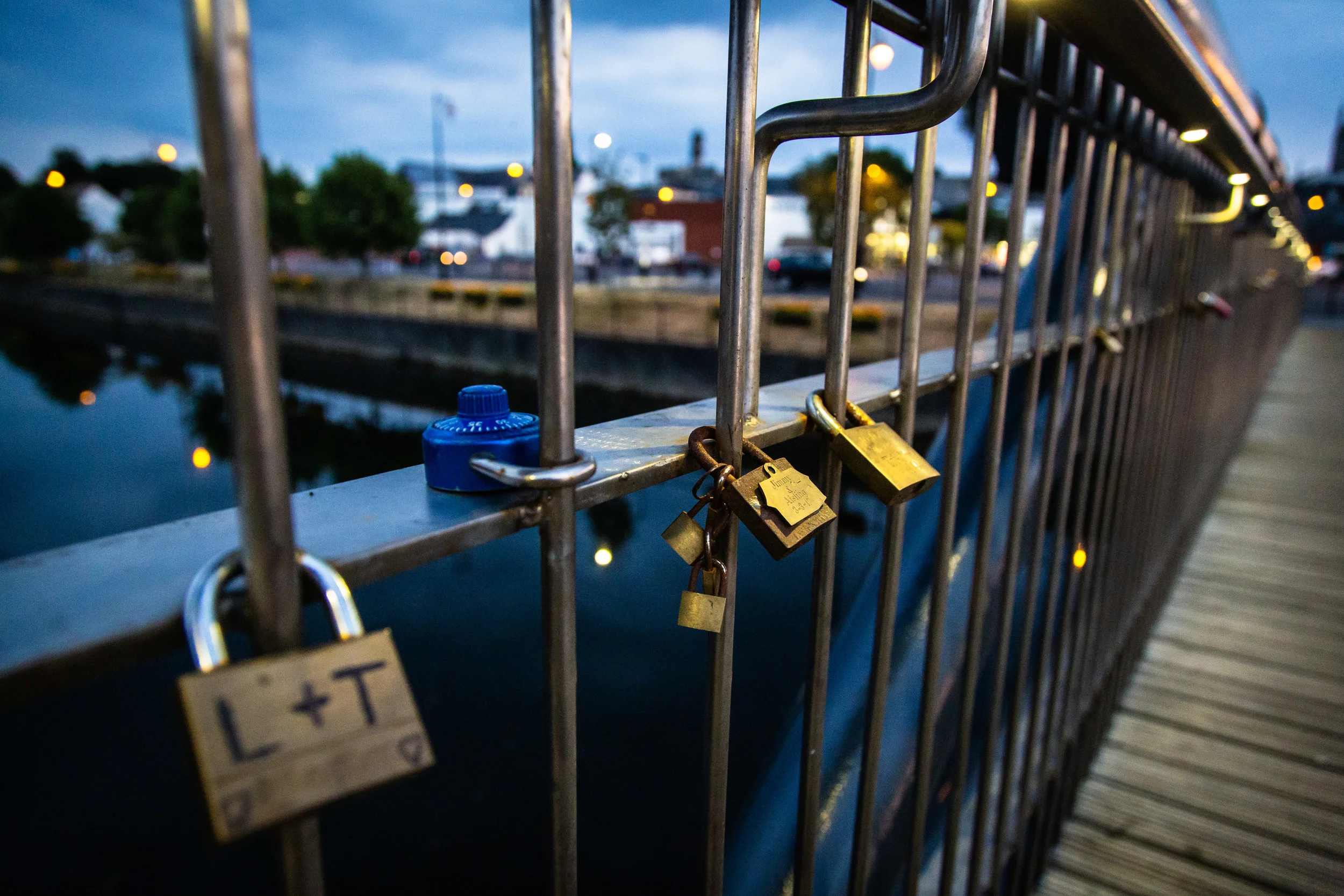 Locks on Kilkenny Bridge