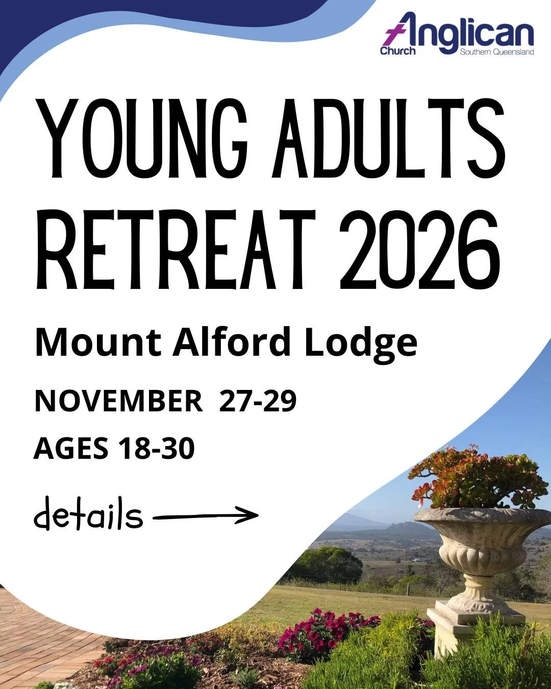 Later this year, AYAM will host a retreat at Mt Alford, offering the perfect blend of community, rest and spiritual exploration. Join other young adults at beautiful Mount Alford Lodge from Friday 27 November to Sunday 29 November for a relaxed and w