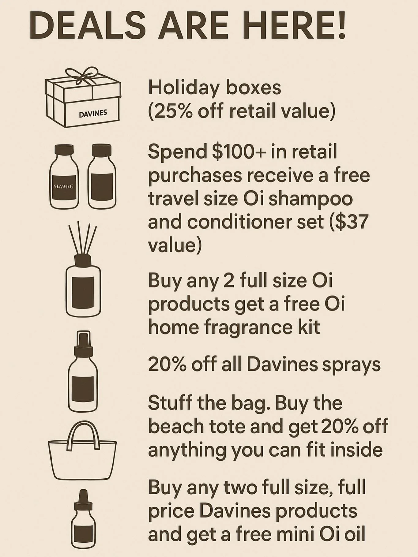 ✨ Davines Holiday Deals Are Here! ✨
Your favorite sustainable Italian haircare brand is bringing ALL the holiday magic this season at Mint Salon 💜

🎁 Holiday Boxes &mdash; priced at 25% off their total retail value

🎒 Spend $100+ in regular priced