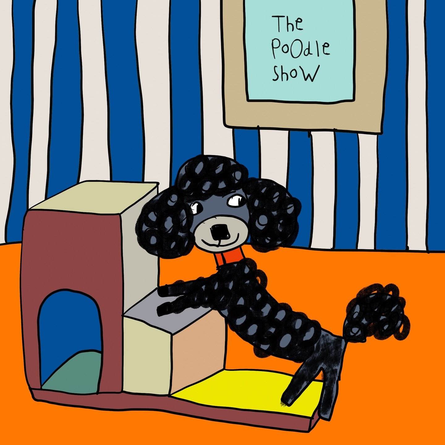 Working on a new show ;-) Poodles, what else? #thepoodleshow #sarahcorynen #illustratedstories #poodles #comingsoon