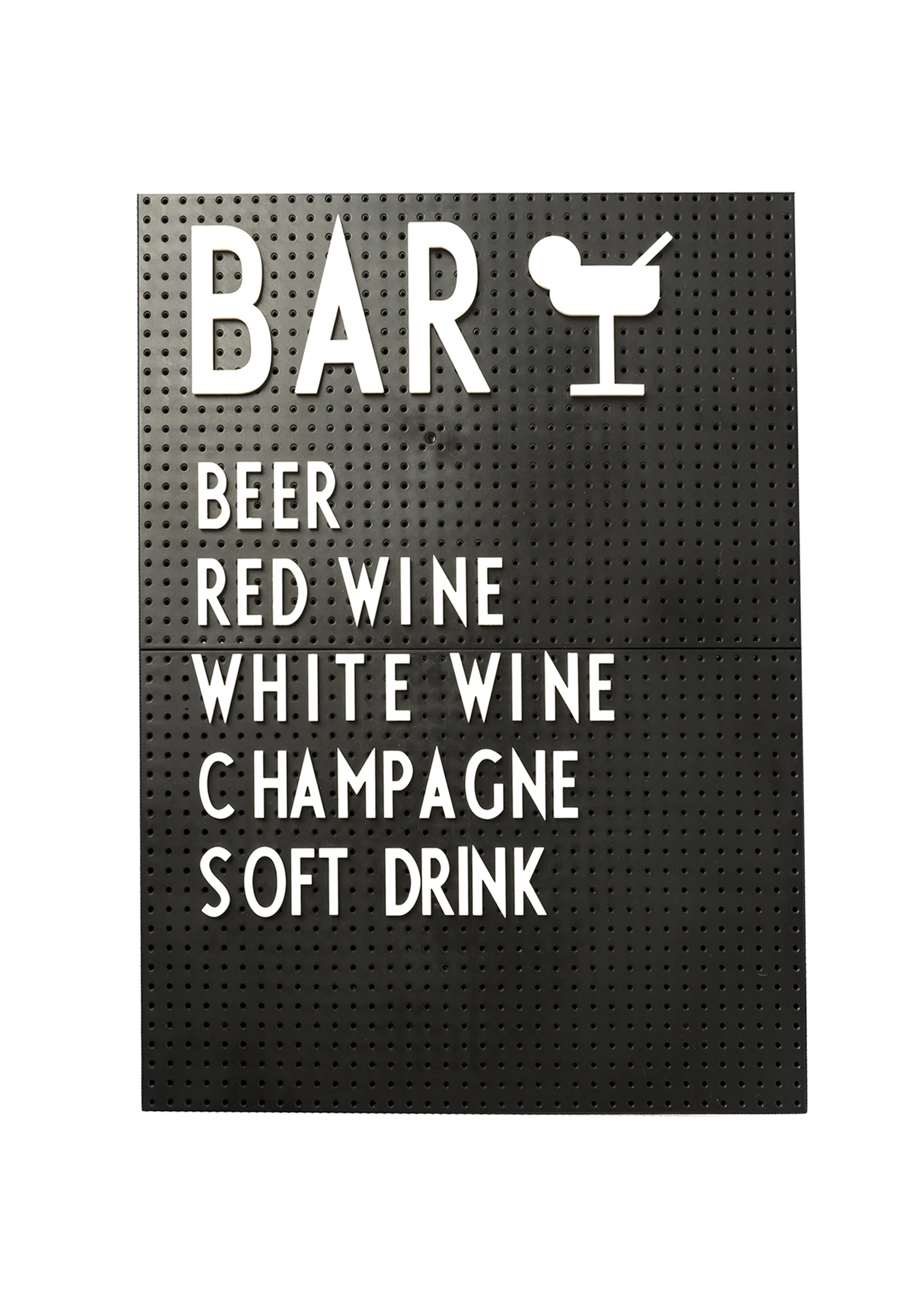 BLACK A4 CUSTOM MESSAGE BOARD