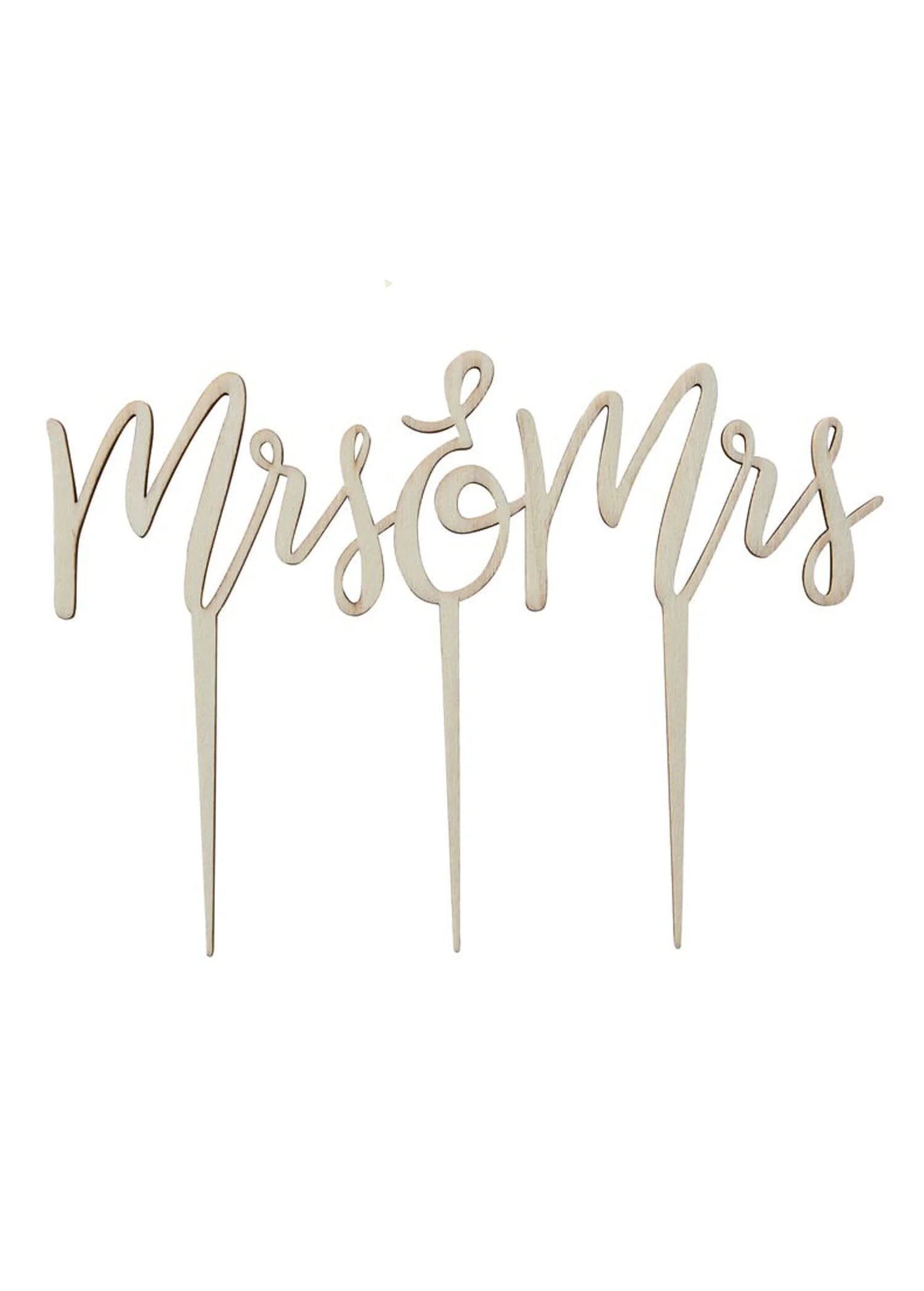 MRS AND MRS CAKE TOPPER