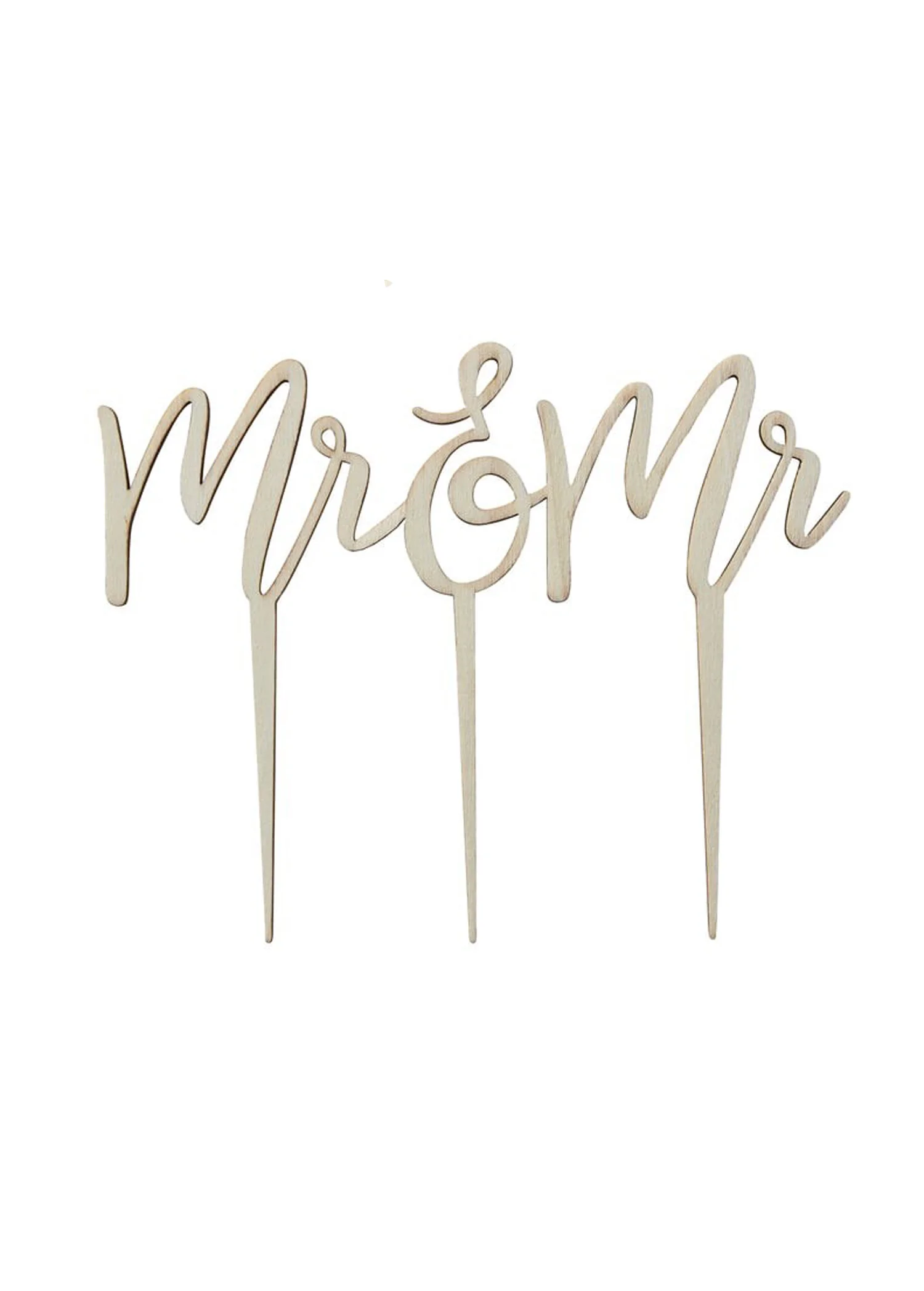 MR AND MR CAKE TOPPER