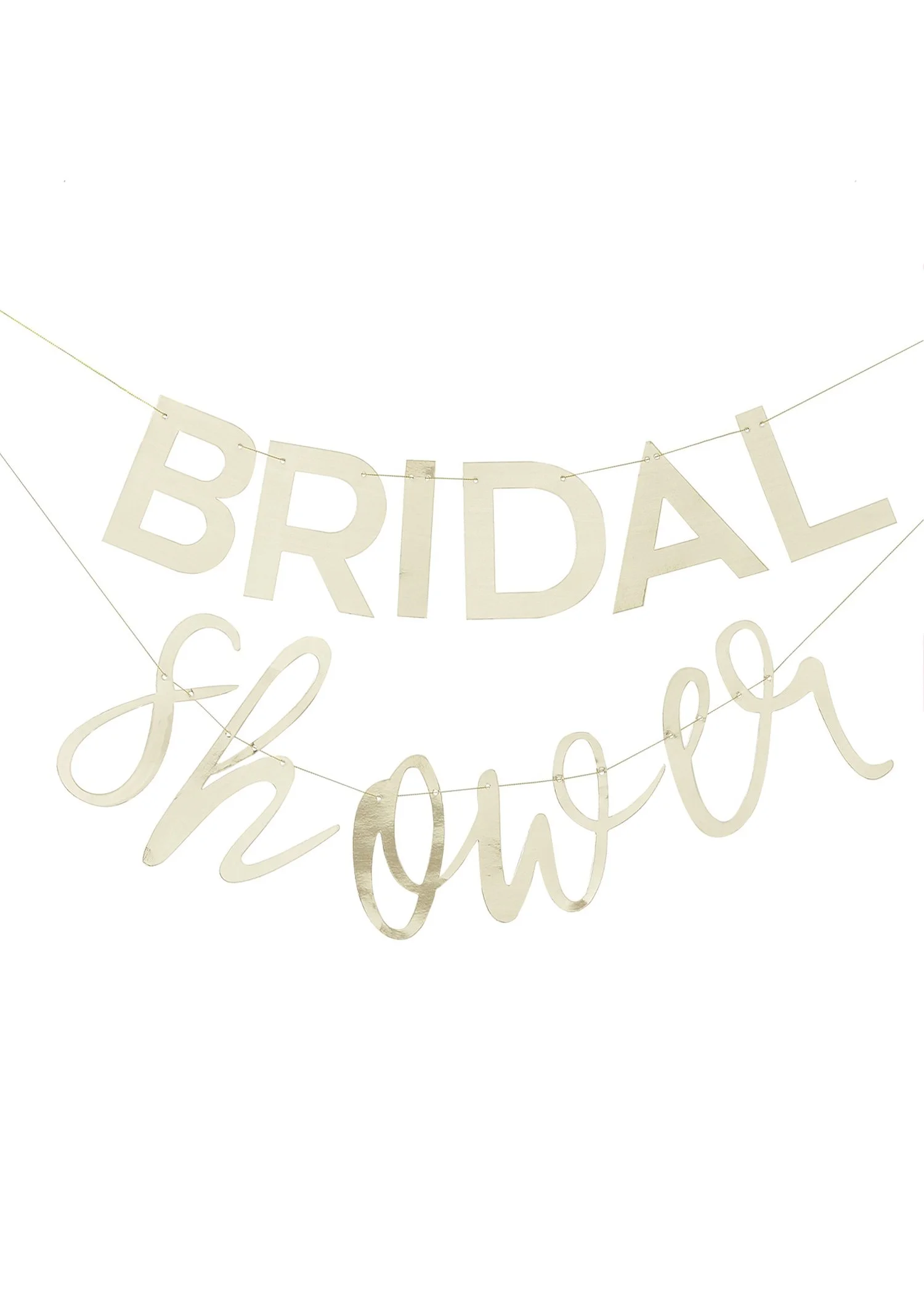 GOLD BRIDAL SHOWER BANNER