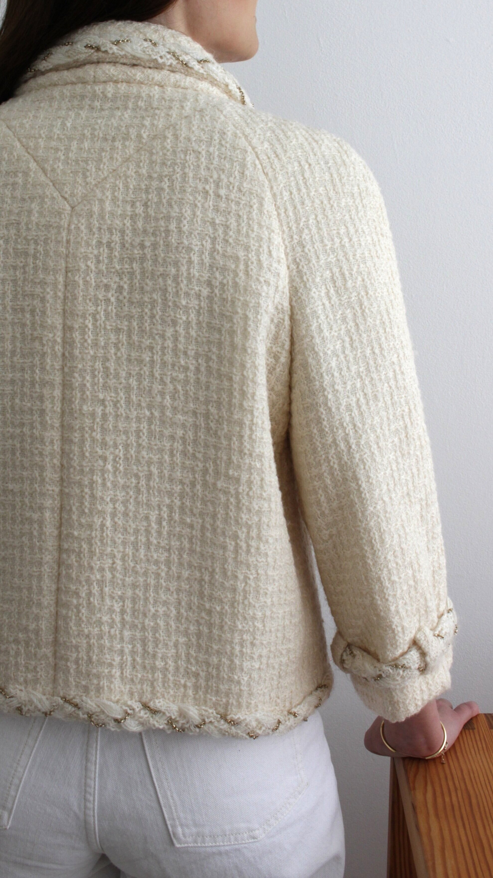 cream chanel jacket