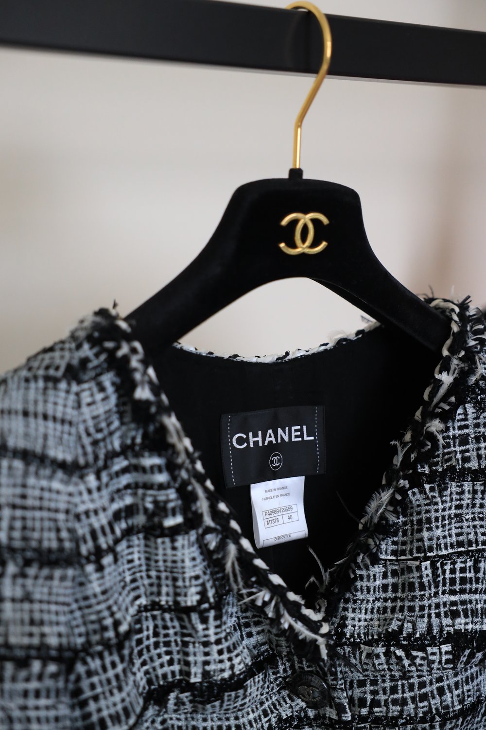 Chanel 2008 Resort Sequin Sash Fray Jacket