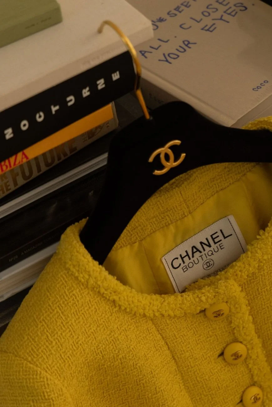 Vintage Chanel Chanel Cursive Sweater Chan Women's Fit Cropped