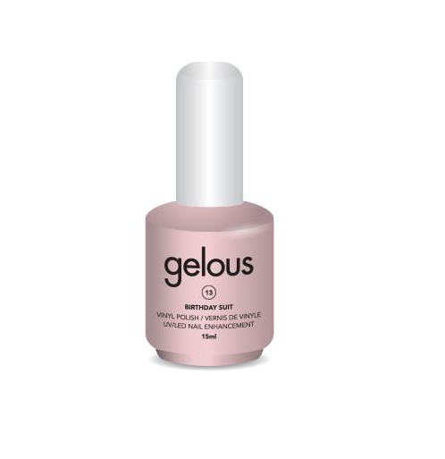 GELOUS VINYL POLISH # 13 BIRTHDAY SUIT 15ML