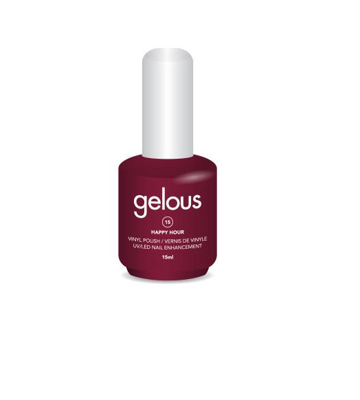 GELOUS VINYL POLISH # 15 HAPPY HOUR 15ML