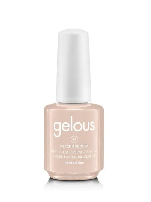 GELOUS VINYL POLISH #74 PEACH BOUQUET 15ML