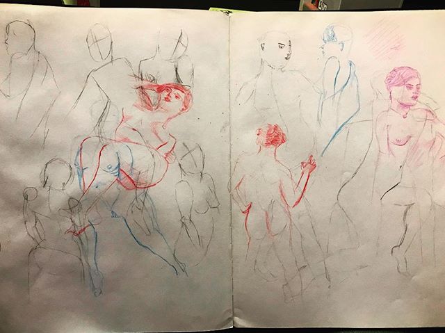 Went to my first figure Drawing in Brooklyn. Though it was pleasant, and they gave me beer and pizza. they could never win over my love of @ofdsyracuse truly one of the many things I miss about Syracuse. 
#figuredrawing #drawing #art