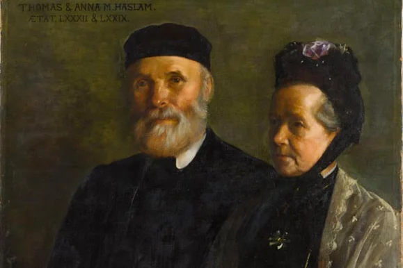 Thomas and Anna Haslam by Sarah Harrison, 1908. Hugh Lane Gallery Dublin.