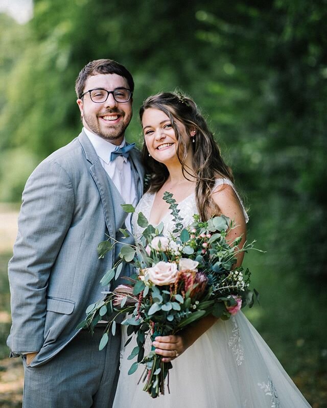 This sweet couple planned on having 250 people at their wedding ... but cut the list down to 50 because of Covid... 23 of those people were standing (10 bridesmaids, 10 groomsmen, the bride, the groom and the pastor). It was so very sweet... married 